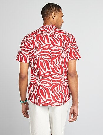 Chemise manches courtes à motif