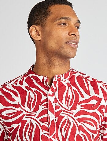 Chemise manches courtes à motif
