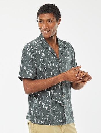 Chemise manches courtes à motif