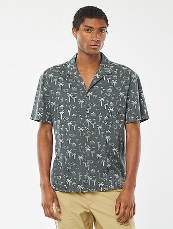 Chemise manches courtes à motif