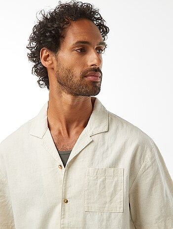 Chemise manches courtes avec poche poitrine