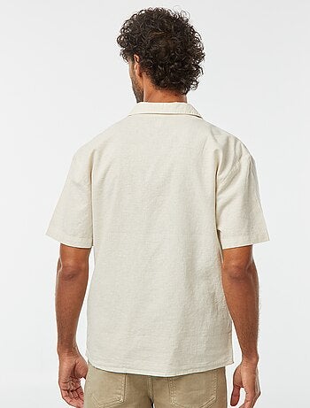Chemise manches courtes avec poche poitrine