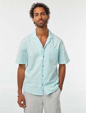 Chemise manches courtes avec poche poitrine
