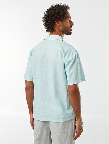 Chemise manches courtes avec poche poitrine