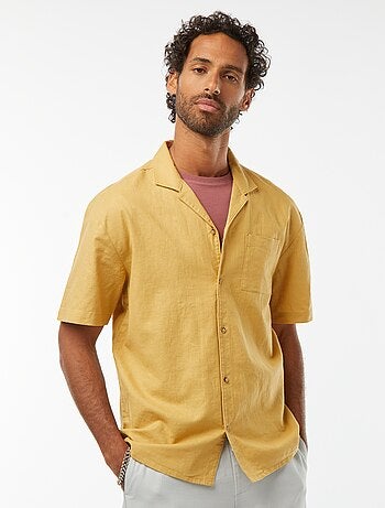 Chemise manches courtes avec poche poitrine