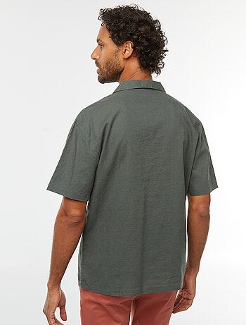 Chemise manches courtes avec poche poitrine