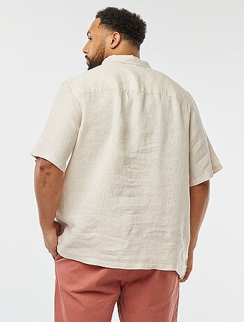 Chemise manches courtes en lin