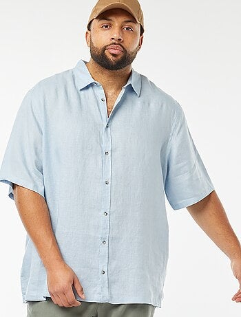 Chemise manches courtes en lin