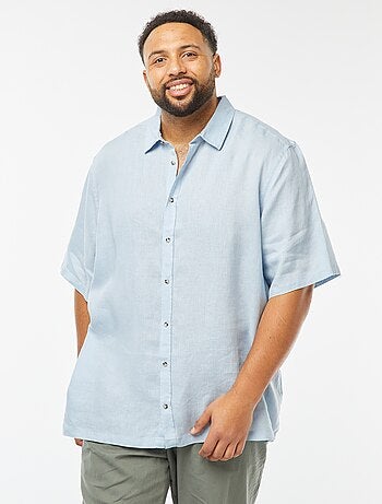 Chemise manches courtes en lin