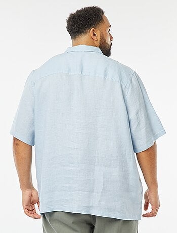 Chemise manches courtes en lin