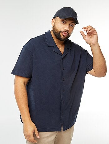 Chemise manches courtes en maille casual