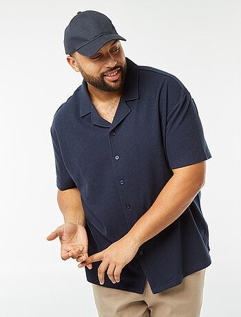 Chemise manches courtes en maille casual