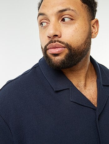 Chemise manches courtes en maille casual