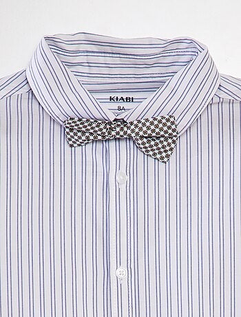 Chemise manches courtes + nœud papillon
