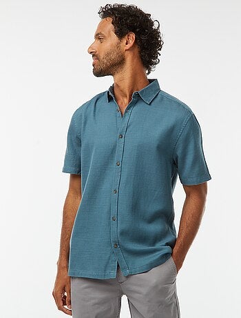 Chemise manches courtes unies