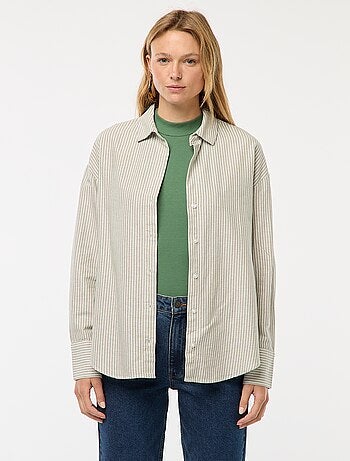 Chemise manches longues oxford