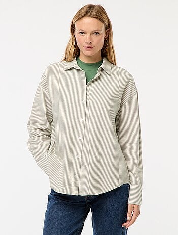 Chemise manches longues oxford