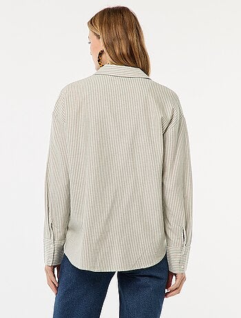 Chemise manches longues oxford