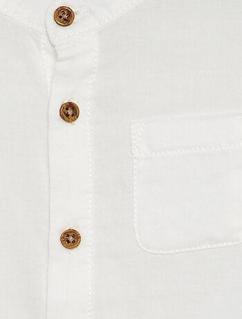 Chemise matière légère col mao