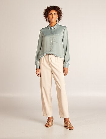 Chemise matière satinée