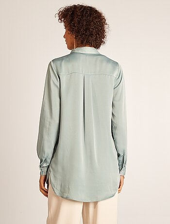 Chemise matière satinée