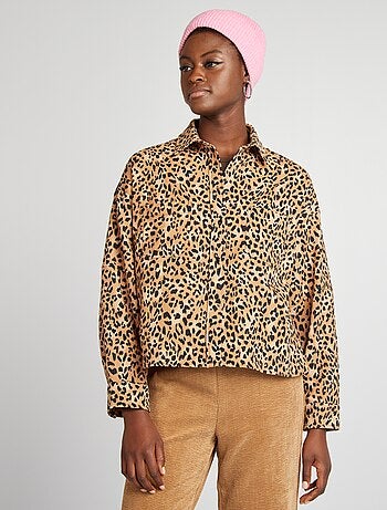 Chemise motif léopard