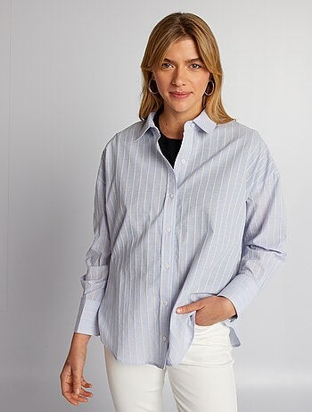 Chemise oversize à rayures