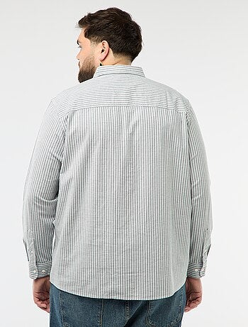 Chemise oxford à motif rayé