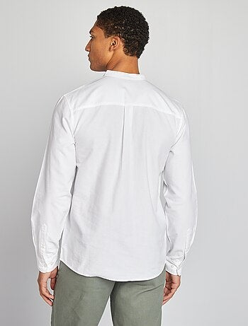 Chemise Oxford avec col mao