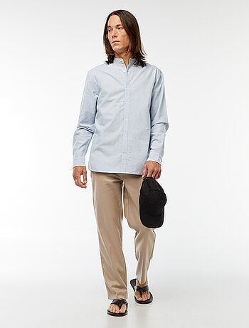 Chemise Oxford avec col mao