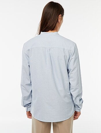 Chemise Oxford avec col mao