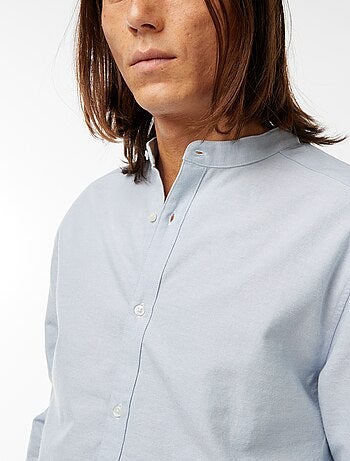Chemise Oxford avec col mao