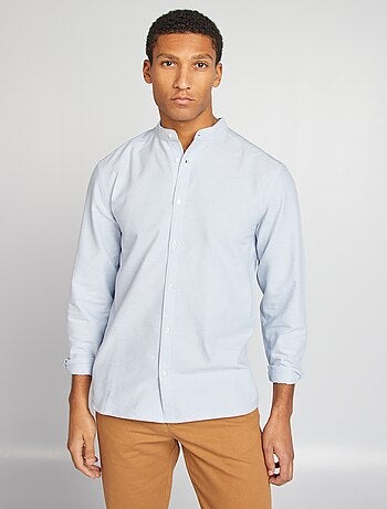 Chemise Oxford avec col mao