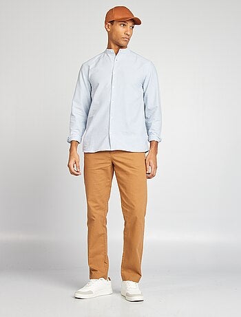 Chemise Oxford avec col mao
