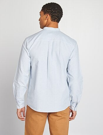 Chemise Oxford avec col mao