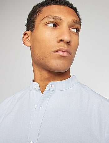 Chemise Oxford avec col mao