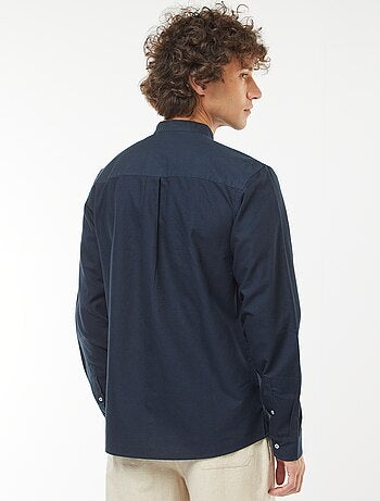 Chemise Oxford avec col mao