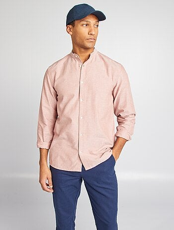 Chemise Oxford avec col mao