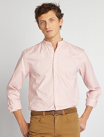 Chemise Oxford avec col mao