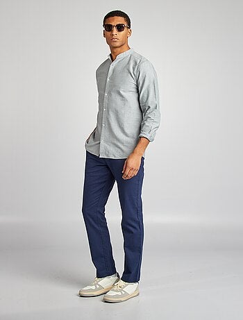 Chemise Oxford avec col mao