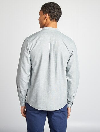 Chemise Oxford avec col mao