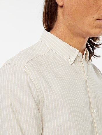 Chemise Oxford avec motif à rayures