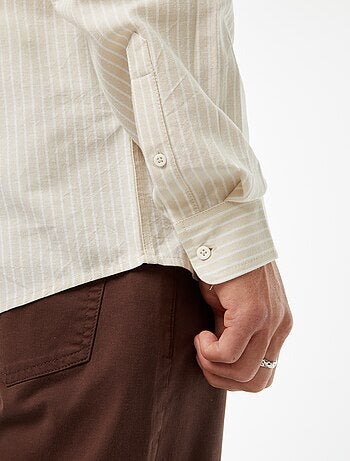 Chemise Oxford avec motif à rayures