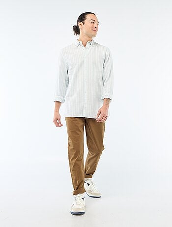 Chemise Oxford avec motif à rayures