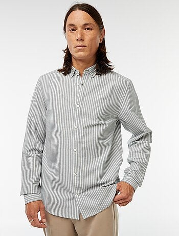 Chemise Oxford avec motif à rayures