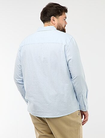 Chemise oxford droite unie