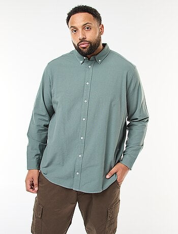 Chemise oxford droite unie