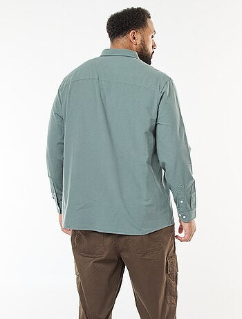 Chemise oxford droite unie