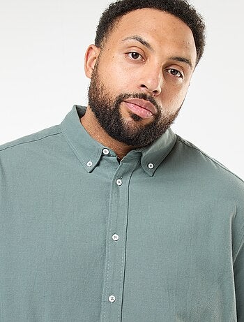 Chemise oxford droite unie