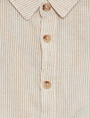 Chemise rayé en lin mélangé